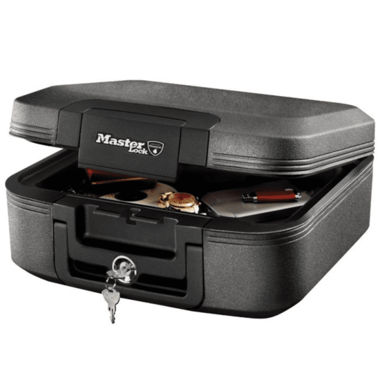 Coffre de rangement à clé ignifugé et étanche 1