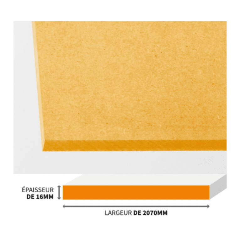 PANNEAU MDF IGNIFUGE MEDILAND M1 2070X16MM