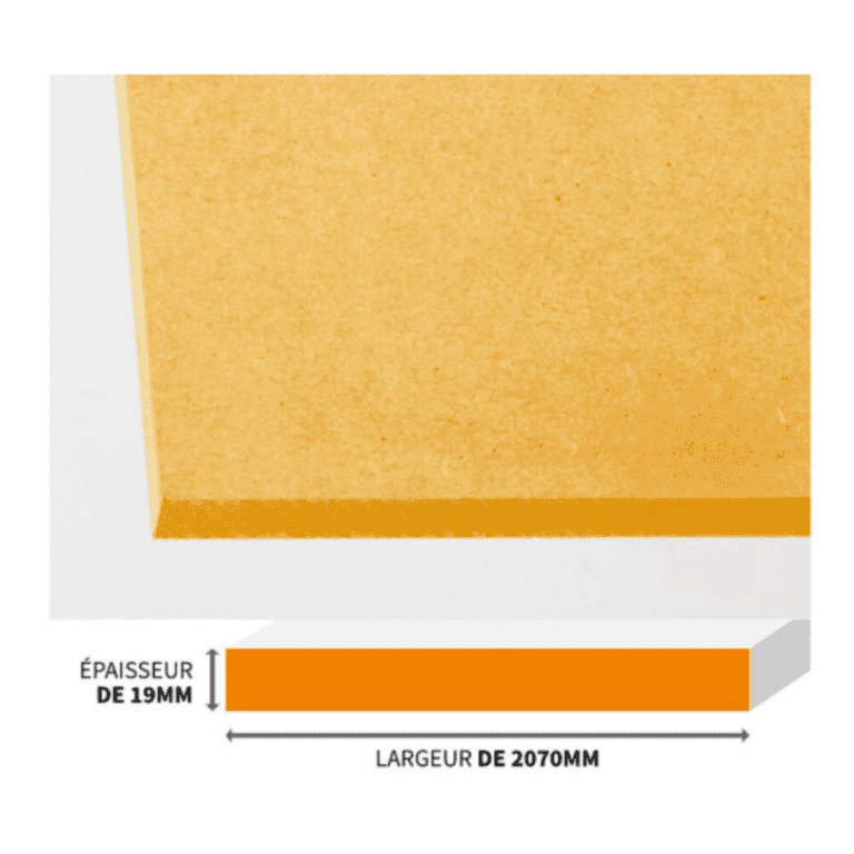 PANNEAU MDF IGNIFUGE MEDILAND M1 2070X19MM (1)
