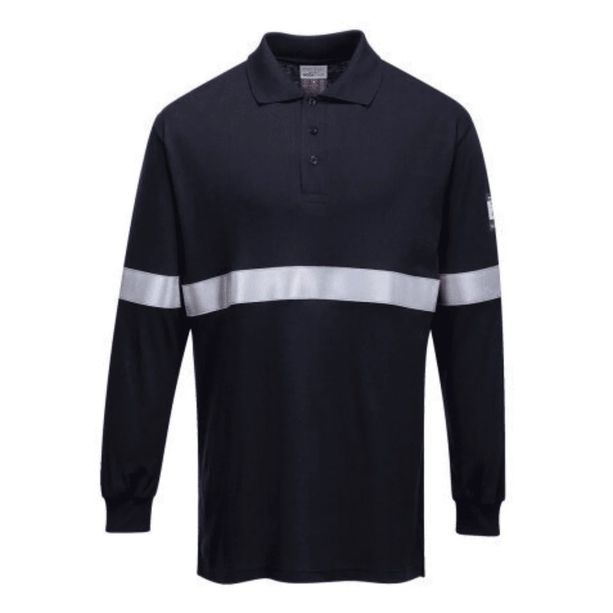 Polo ignifuge et antistatique manche longue