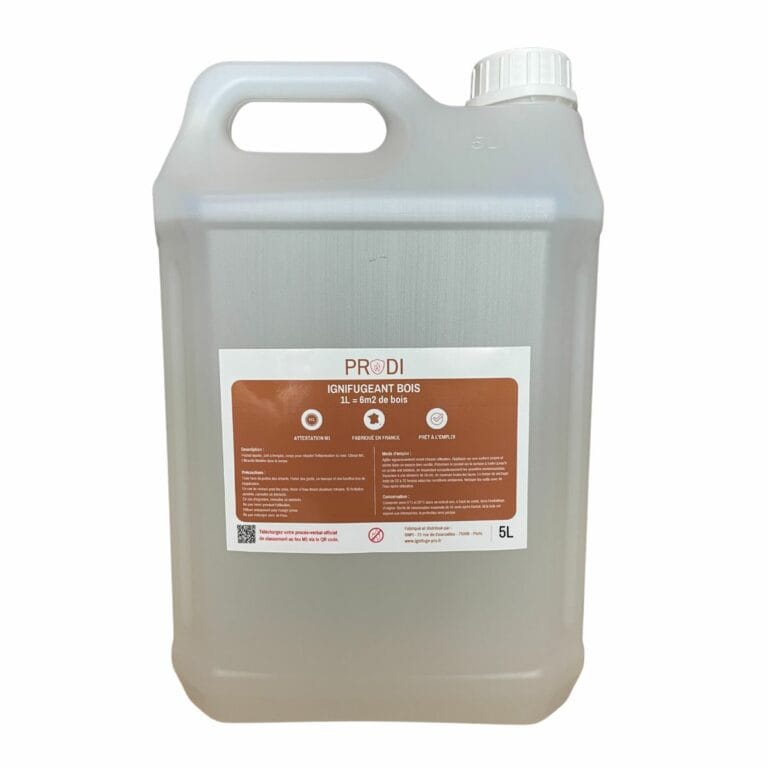 bidon d'ignifugeant pour bois