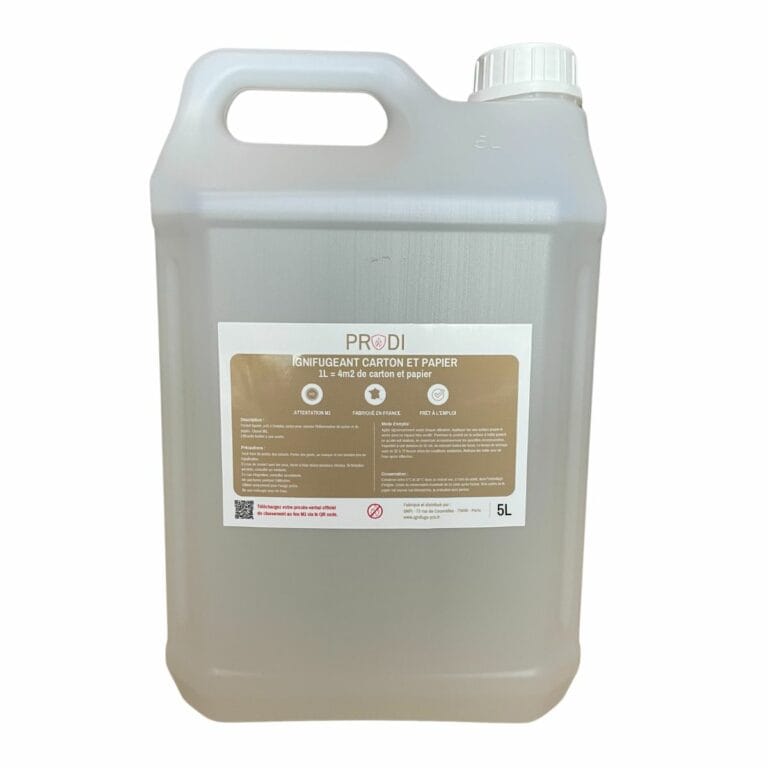 bidon d'ignifugeant pour carton et papier