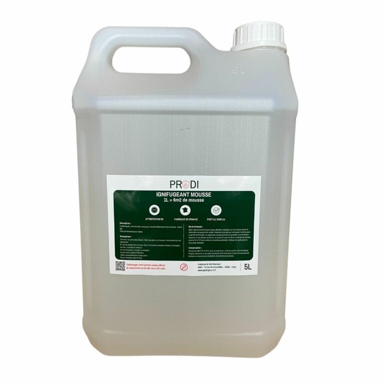 bidon d'ignifugeant pour mousse